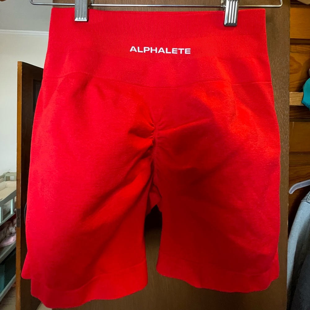 Alphalete Bold Scarlet Shorts